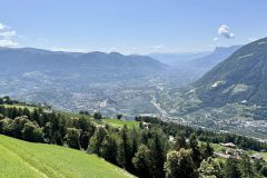 Herrliche Aussicht übers Etschtal auf der Auffahrt
