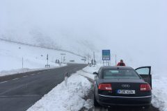 Schnee am Jaufenpass