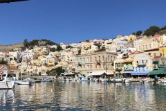 Abfahrt aus dem Hafen von Symi