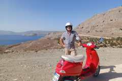 Mit der 150er Vespa unterwegs