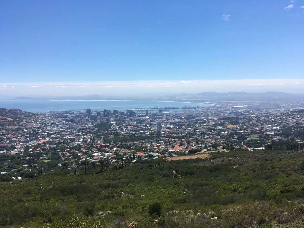 Sicht über Kapstadt von der Tafelberg-Station aus
