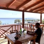 Bloggen in der Taverna Amoudi-Preveli