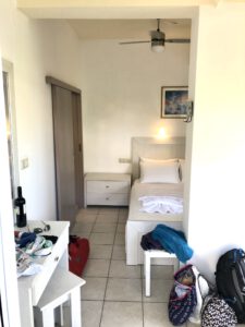 Unser Zimmer im Hotel Nikos