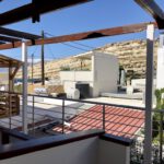 Unsere Terrasse am Hotel Nikos in Matala
