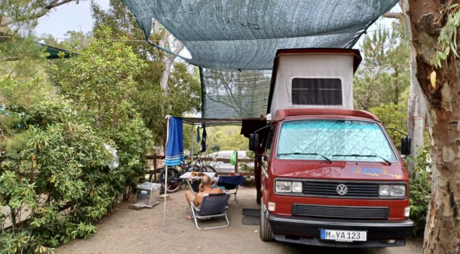 Elba: RedBulli auf dem Camping Laconella