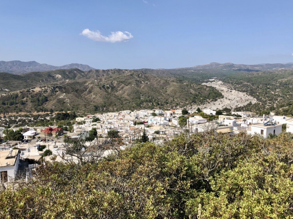Asklipío, schönes Dorf im Süden von Rhodos