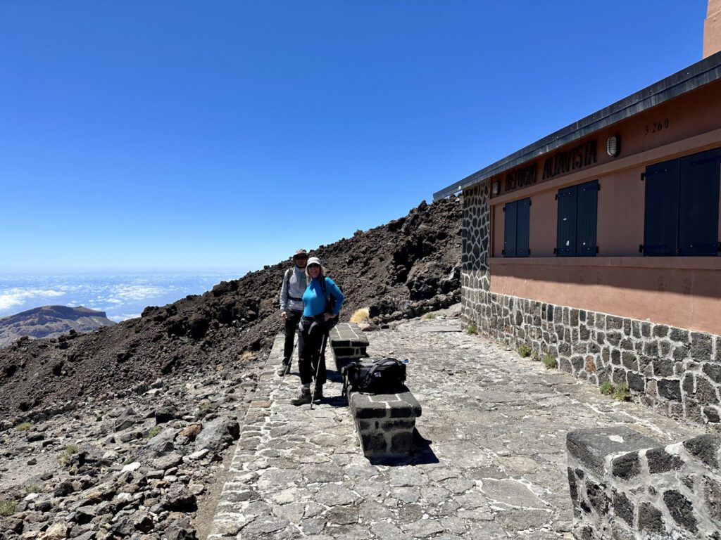 Am Refugio Altavista auf 3.260m