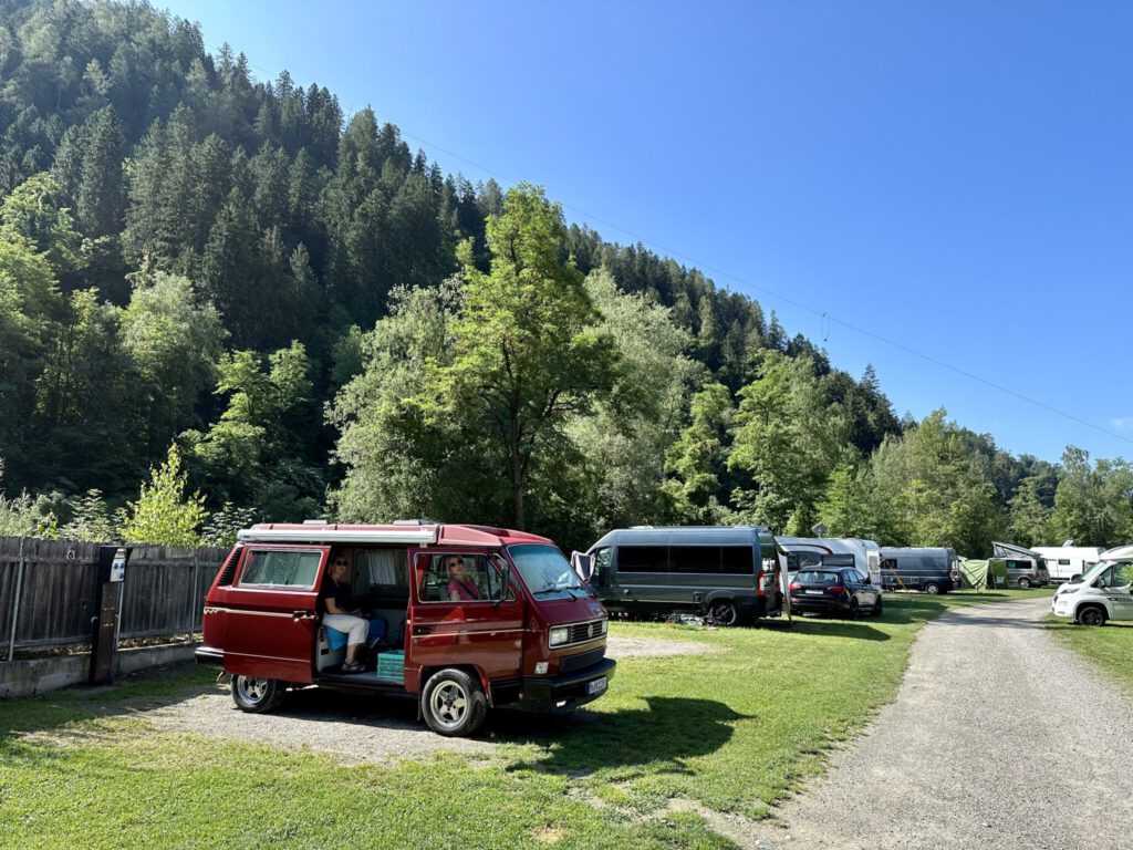 RedBulli auf dem Camping Passeiertal