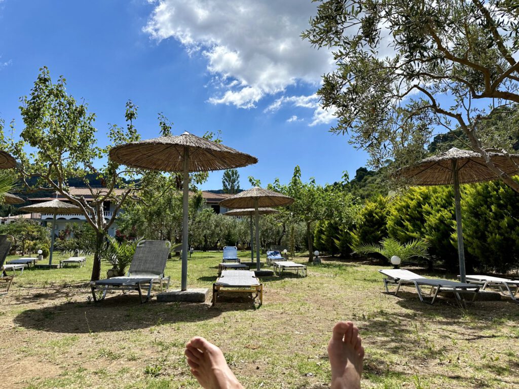 Herrlicher Garten - Pelagos Beachfront in Panormos