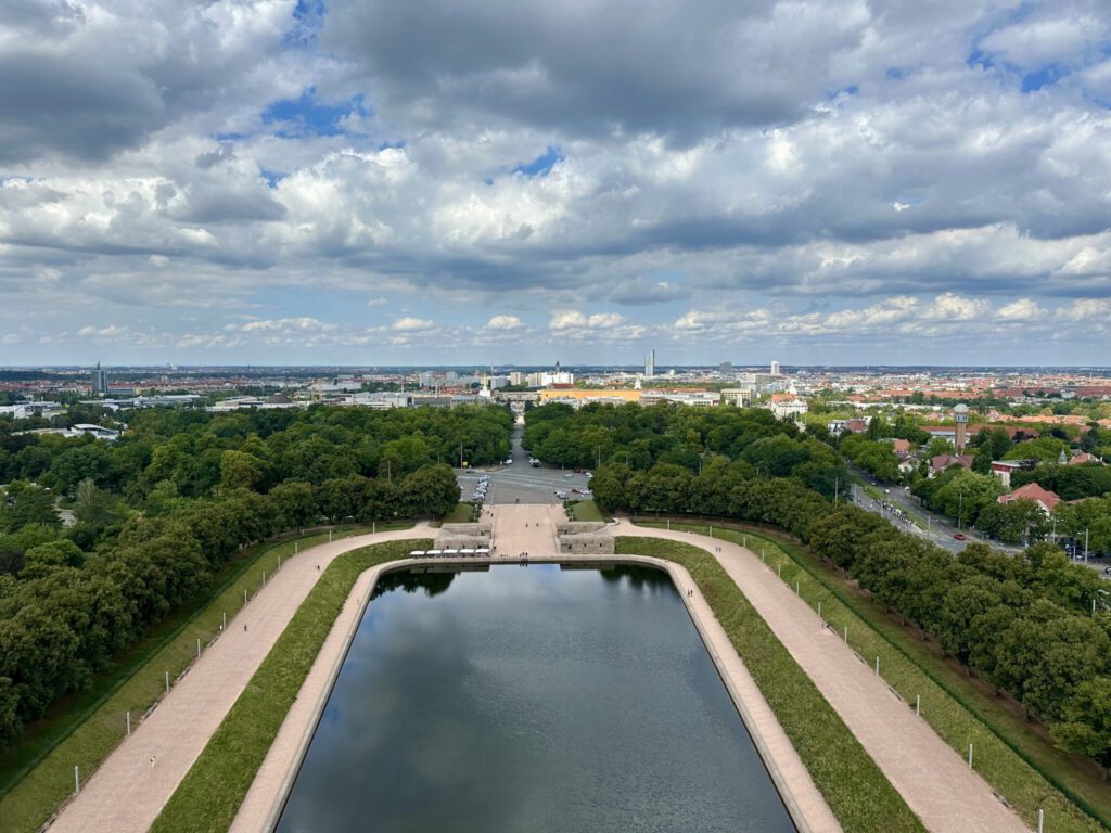 Weitblick über Leipzig - auf dem Völkerschlachtdenkmal