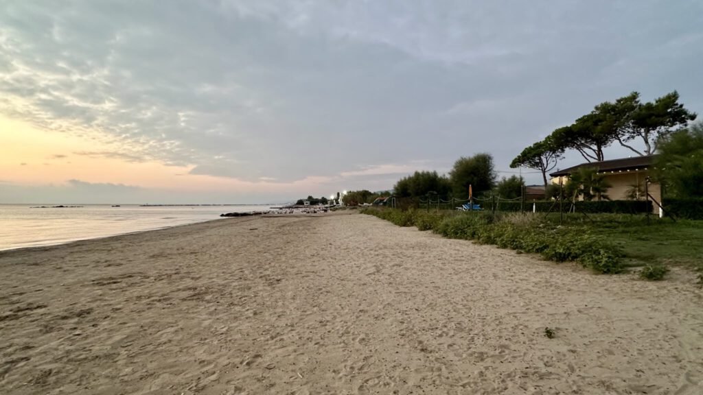 Einsamer Strand Cologna Spiaggia südlich von Giulianova