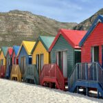 Bunte Strandhäuschen am Muizenberg Beach