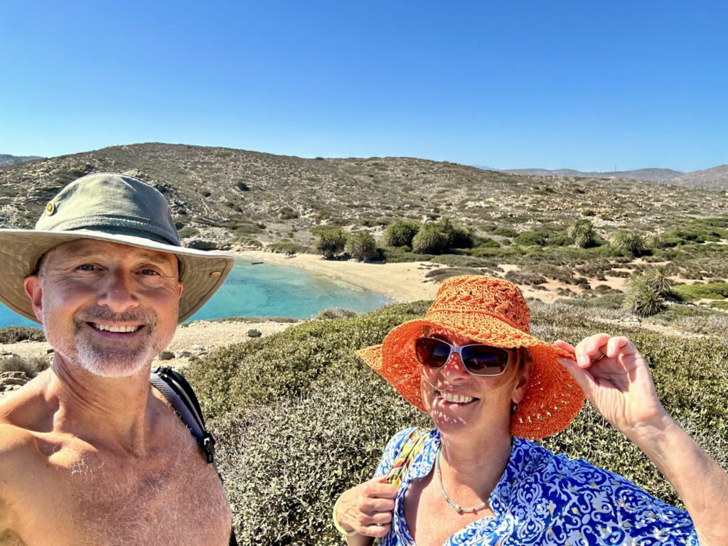 Auf dem Weg zum Itanos-Beach, südliche Bucht, mitten in den Ausgrabungen