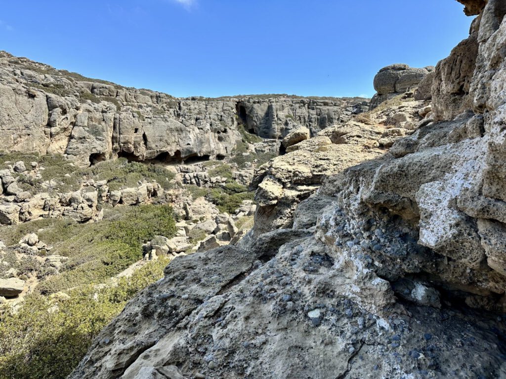 Auf dem Rückweg, oberhalb der Toplou-Schlucht