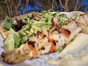 Amberjack Souflaki im Grandes Restaurant