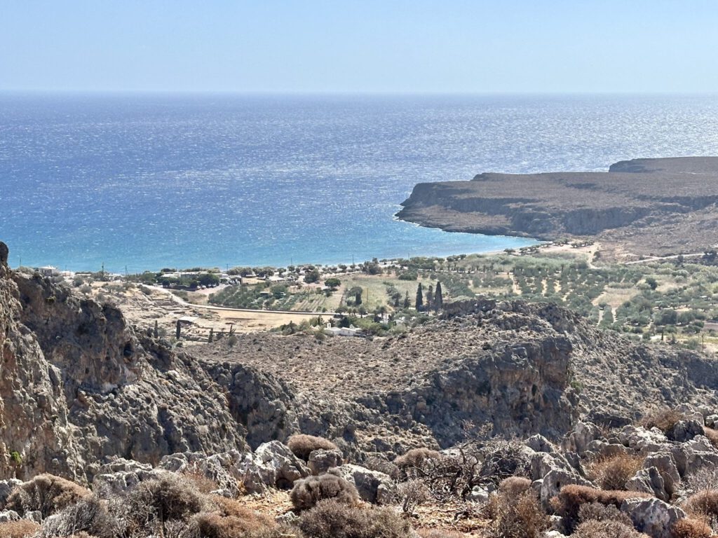 Blick zurück nach Karo Zakros