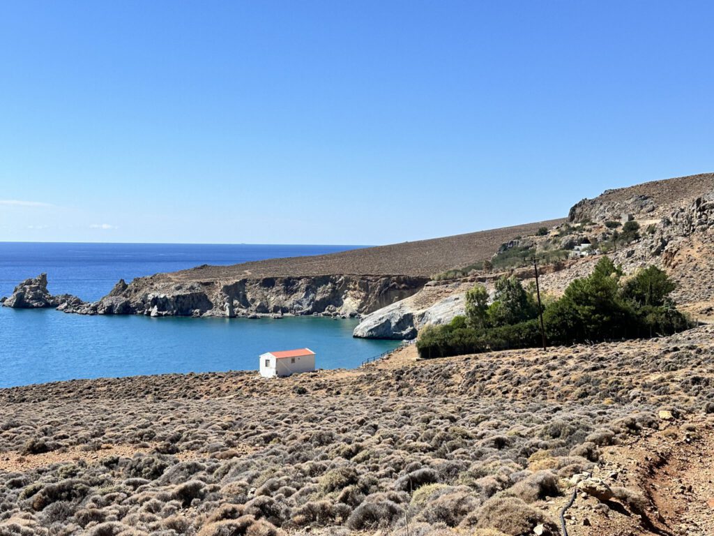 Kurz vor dem Kloster Paralia Agios Nikitas