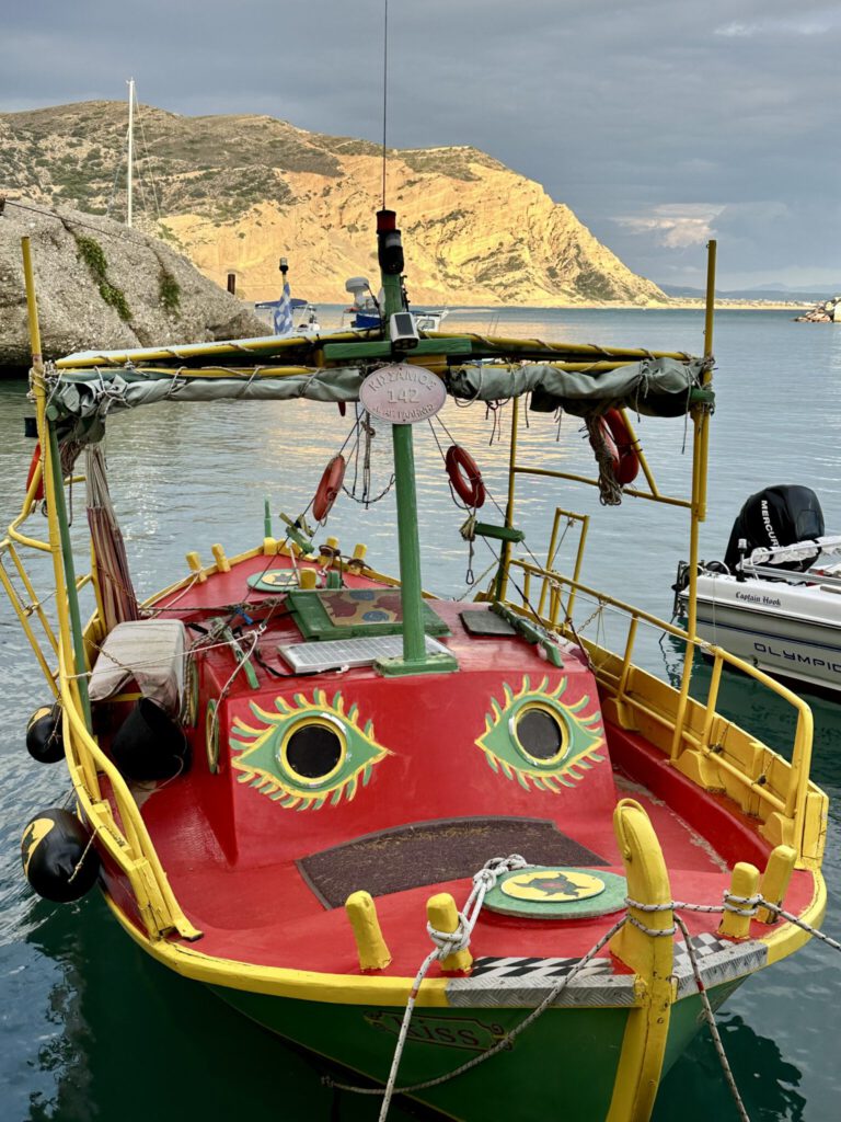 Boot im Hafen von Agia Galini