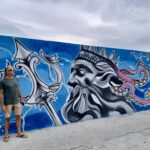 Graffiti im Hafen von Kastri