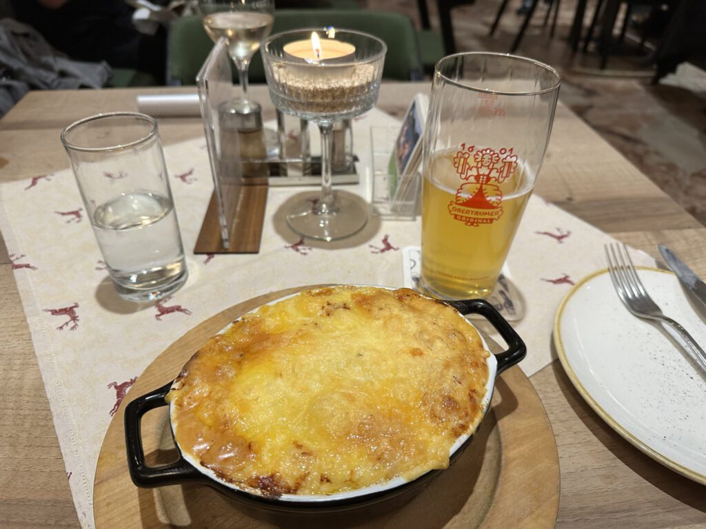 Kürbislasagne im Kirchenwirt in Strobl