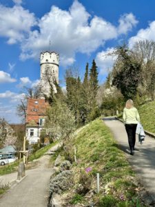 Aufstieg zur Veitsburg, Blick auf den Mehlsack
