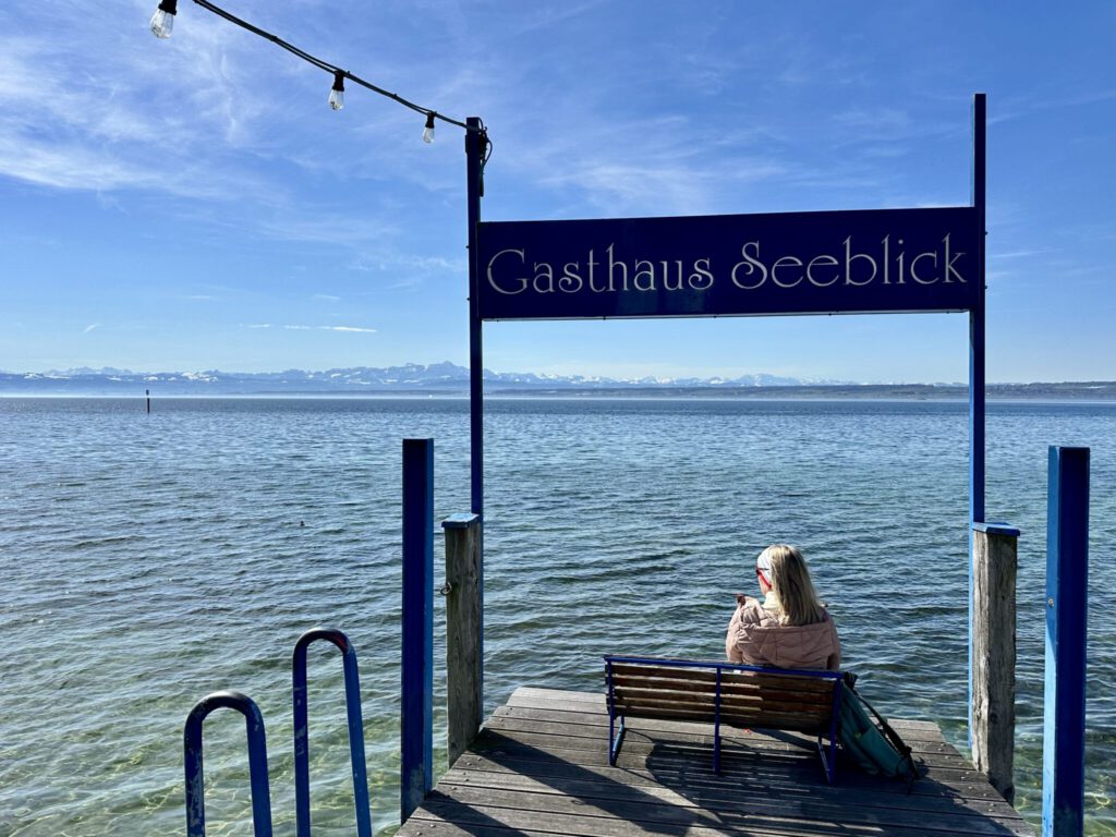 Kurze Rast am Gasthaus Seeblick in Hagnau