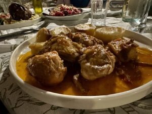 Hähnchen in Metaxasauce