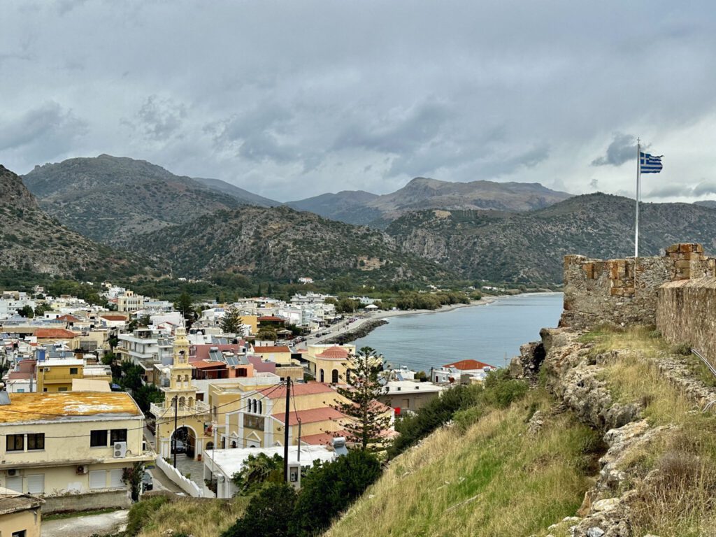Aussicht vom Castell auf Paleochora